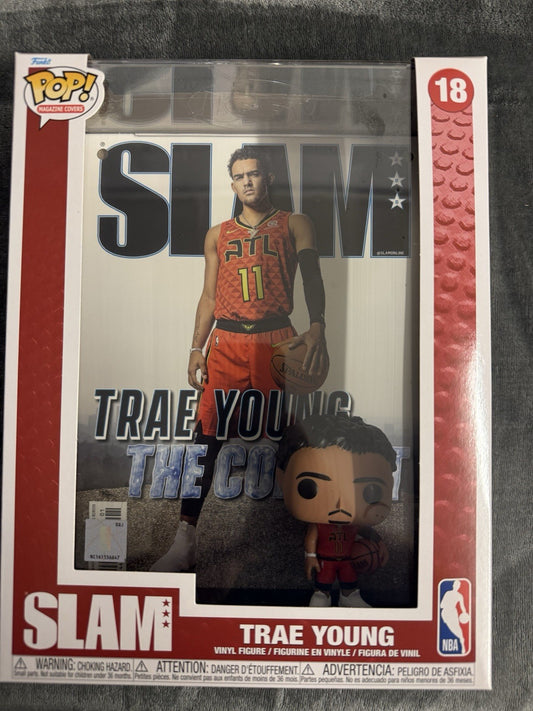 Funko Pop NBA Trae Young (18) Slam Magazine Cover Vinyl Figure New & Sealed UK