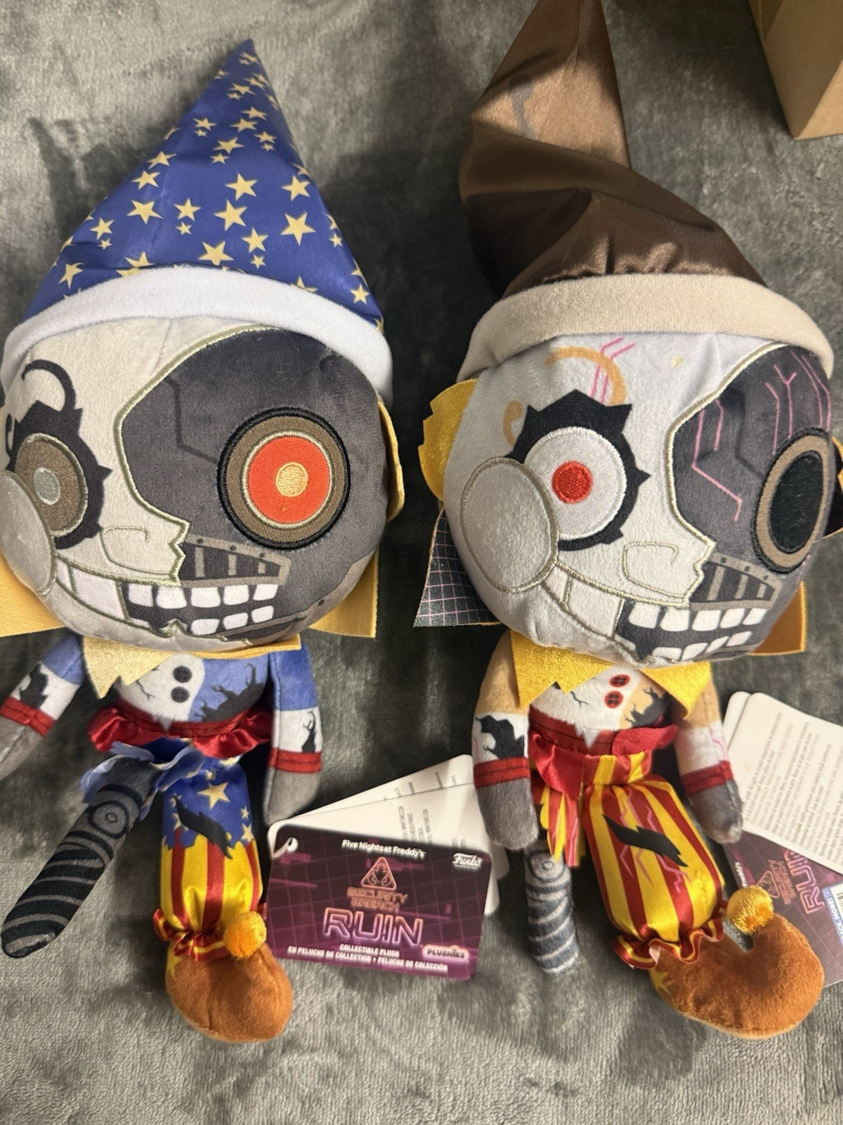 Funko Five Nights at Freddy's Security Breach - Ruin Moon & Sun 7" Plush NWT