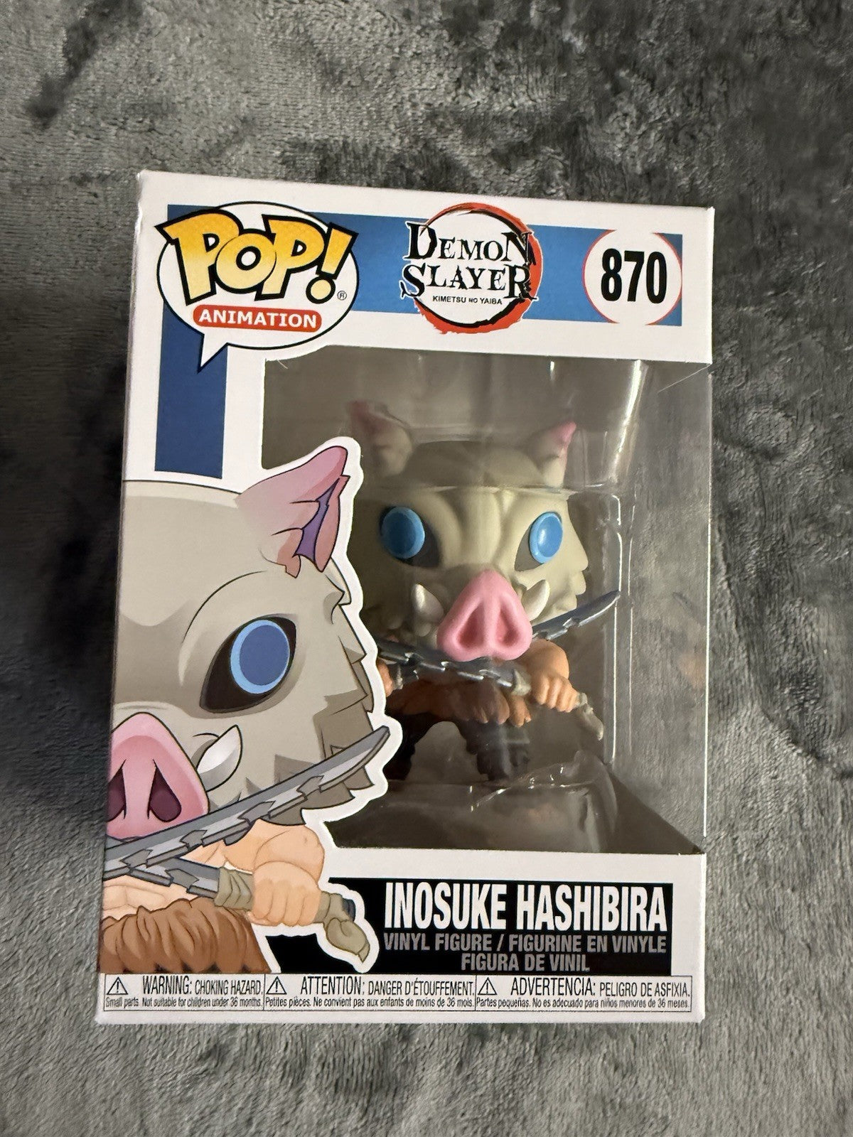 Funko POP Animation #870 Demon Slayer Inosuke Hashibira Anime Vinyl Figure   A6