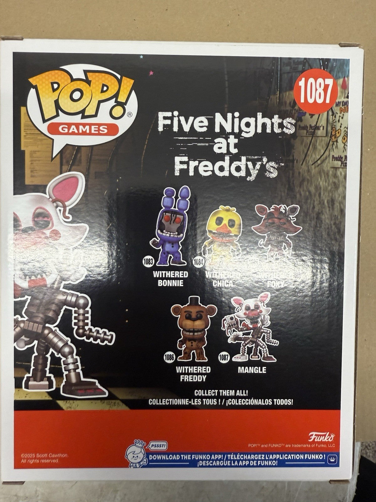 Funko Pop Vinyl Five Nights at Freddy's Mangle 1087 FNAF Figure NEW UK.   (A1)