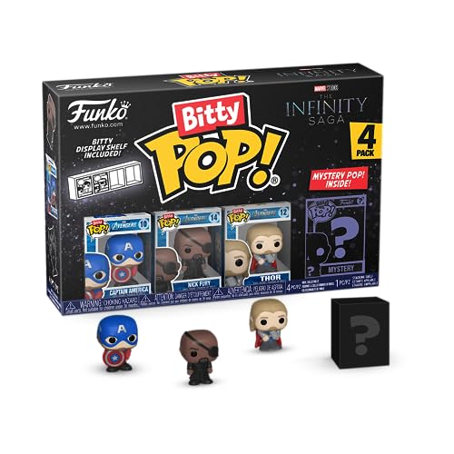 Bitty Pop! Marvel the Infinity Saga Captain America Figure Funko Blister 4 (x4)