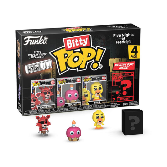 Funko Bitty POP! Five Nights at Freddy's (FNAF) and a Surprise Mystery Mini Figure - 0.9 Inch (2.2 Cm) Collectable - Stackable Display Shelf Included