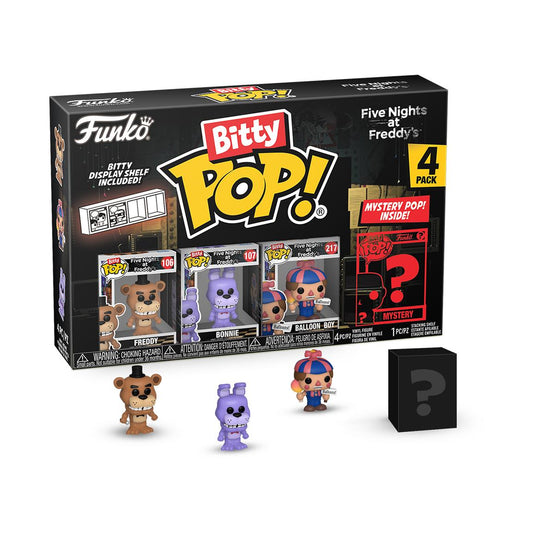 Funko Bitty POP! Five Nights at Freddy's (FNAF) Freddy and a Surprise Mystery Mini Figure - 0.9 Inch (2.2 Cm) Collectable - Stackable Display Shelf in