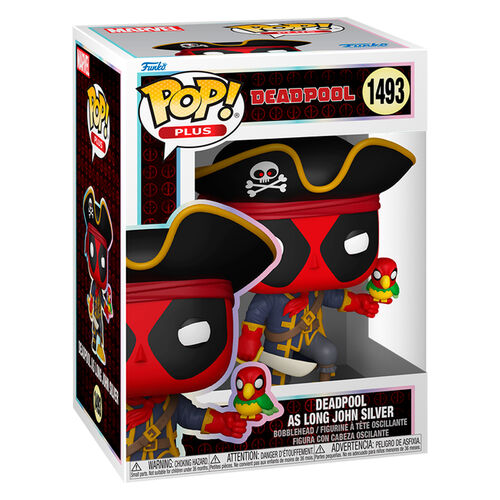 Funko POP Plus: Deadpool - Deadpool as Long John Silver 4.2-in Vinyl Bobblehead Figure