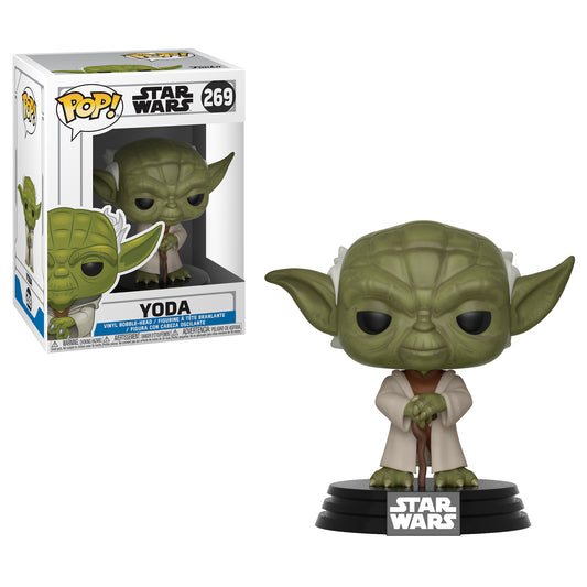Funko Pop Star Clone Wars-Yoda Collectible Figure, Multicolor